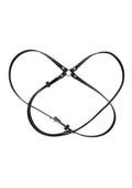 Sex and Mischief Shadow Body Harness - Black/Silver