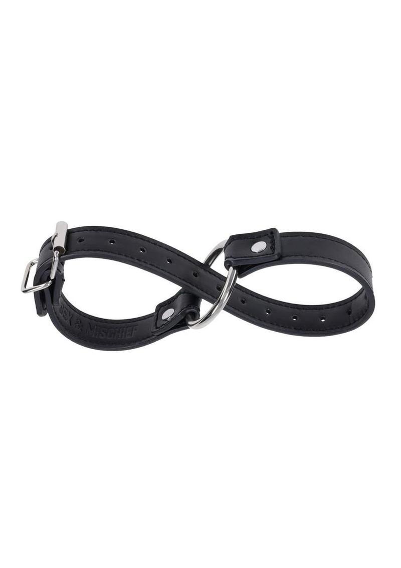 Sex and Mischief Shadow Convertible Cuffs - Black/Silver