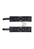 Sex and Mischief Shadow Handcuffs - Black/Silver