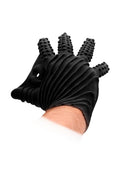 Shots Fist It Masturbation Silicone Textured Glove - Black