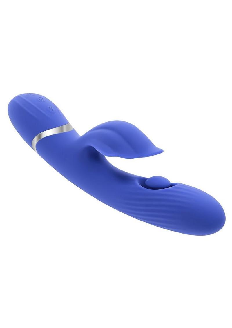 Shudder Rechargeable Silicone Triple Motor Vibrator with Stimulator