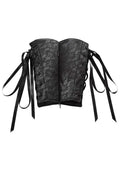Sincerely Lace Corset Arm Cuffs - Black