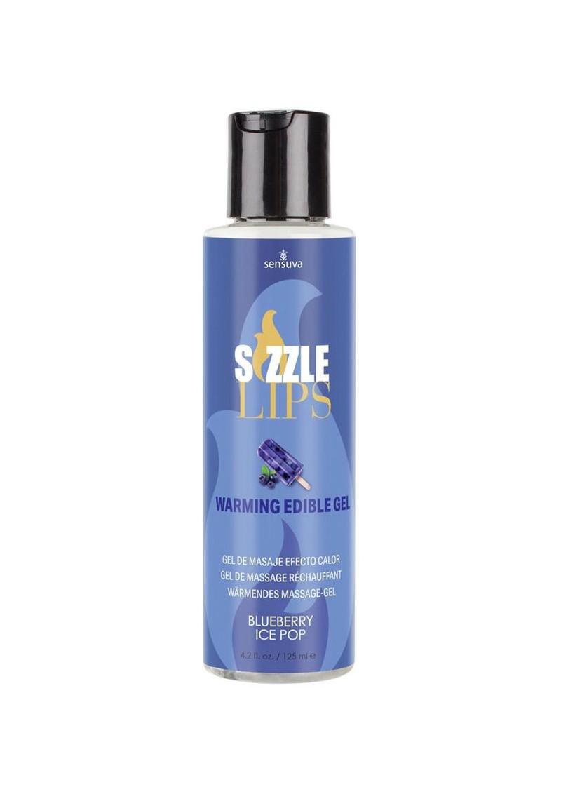 Sizzle Lips Warming Edible Gel Blueberry Ice Pop - 4.2oz