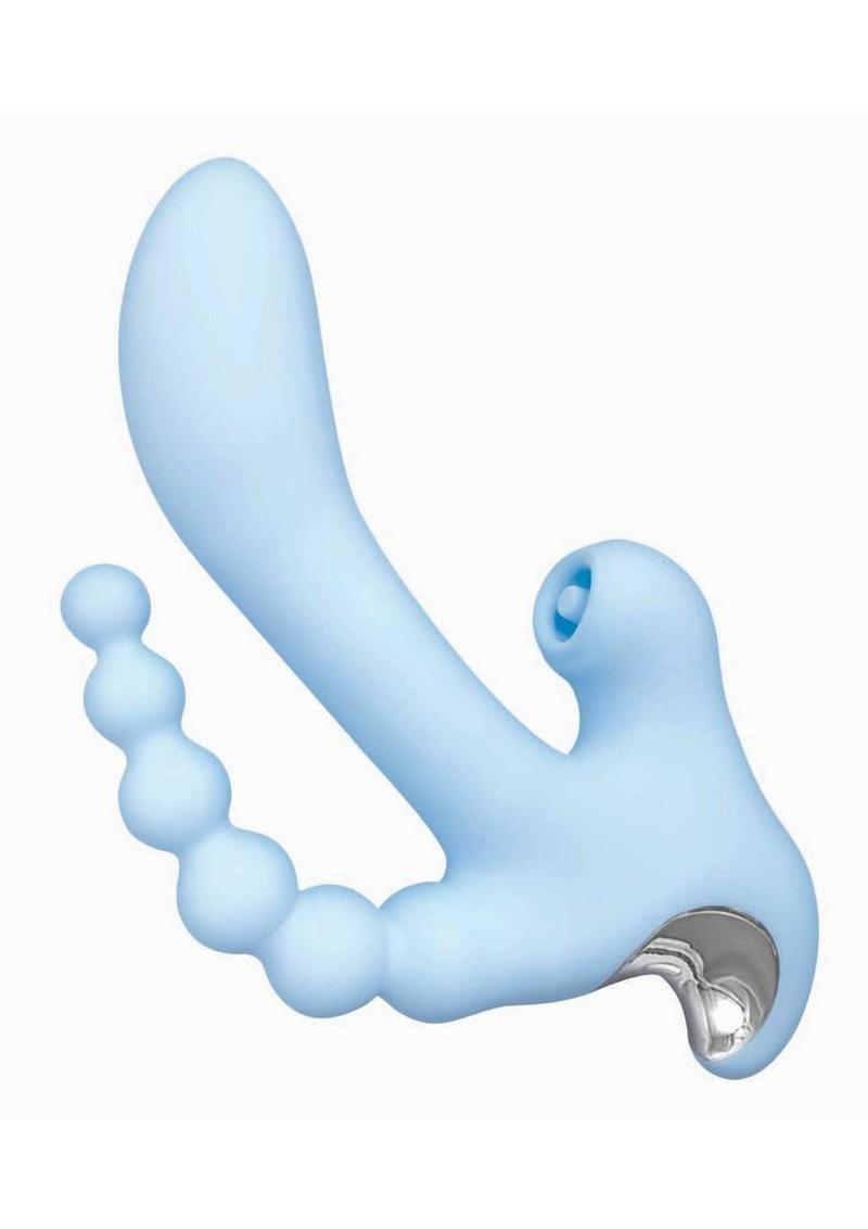 Sky Cirrus Three Way Rechargeable Silicone Vibrator