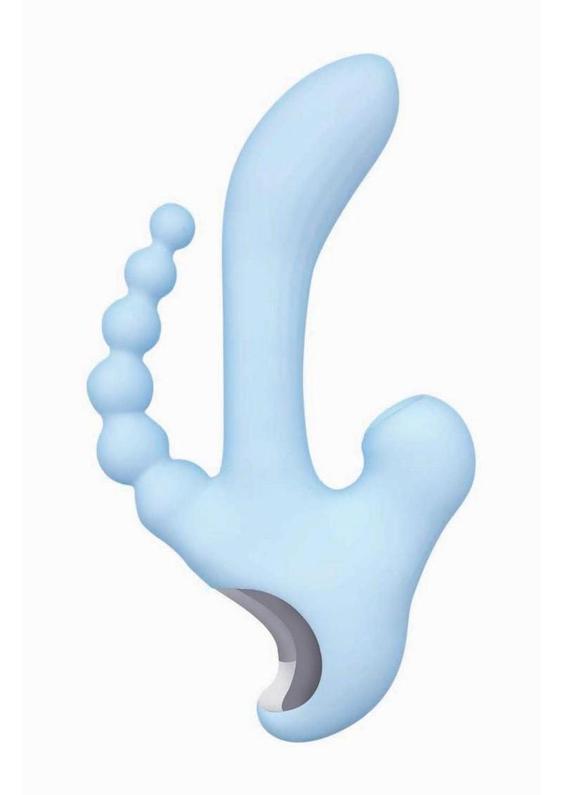 Sky Cirrus Three Way Rechargeable Silicone Vibrator