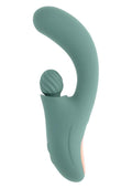 Spiral Charm Rechargeable Silicone Clitoral Stimulator - Green