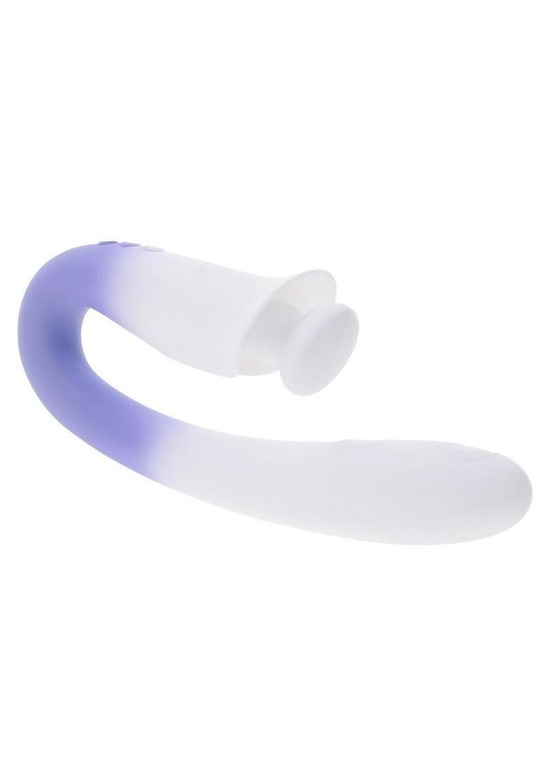 Spring Loaded Rechargeable Silicone Dual Vibrator