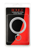 Stainless Steel Command Me Cock Ring - Silver - 45mm