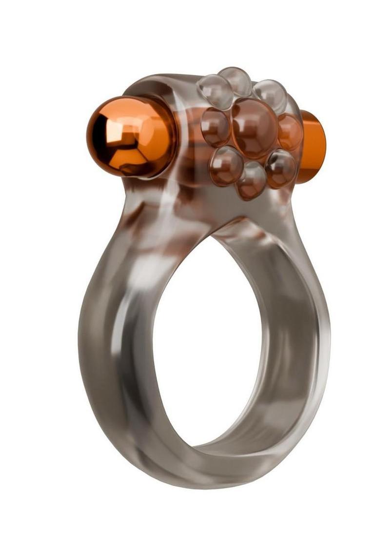 Stay Hard Vibrating Rechargeable Cock Ring Set with Beaded Sleeve