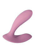 Svakom Erica Rechargeable Silicone App Compatible Dual Vibrator with Clitoral Stimulator and Remote - Pink