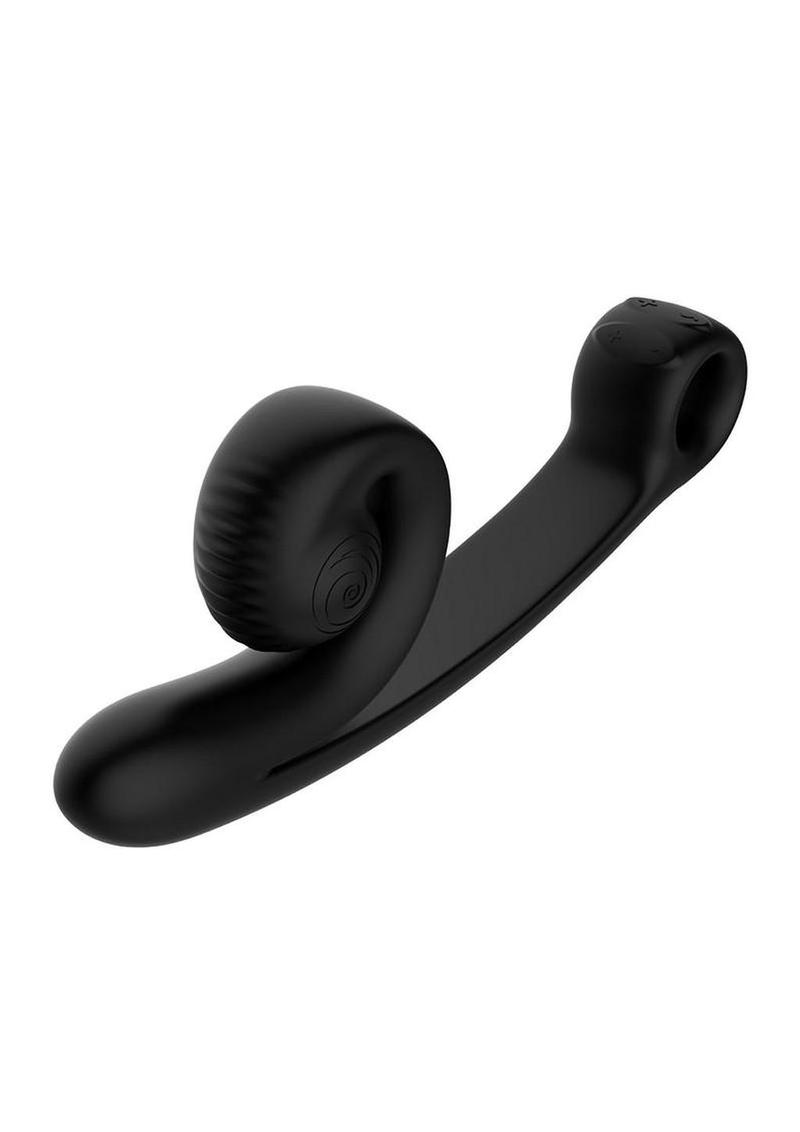 Svibe Snail Curve Rechargeable Silicone Vibrator with Clitoral Stimulator