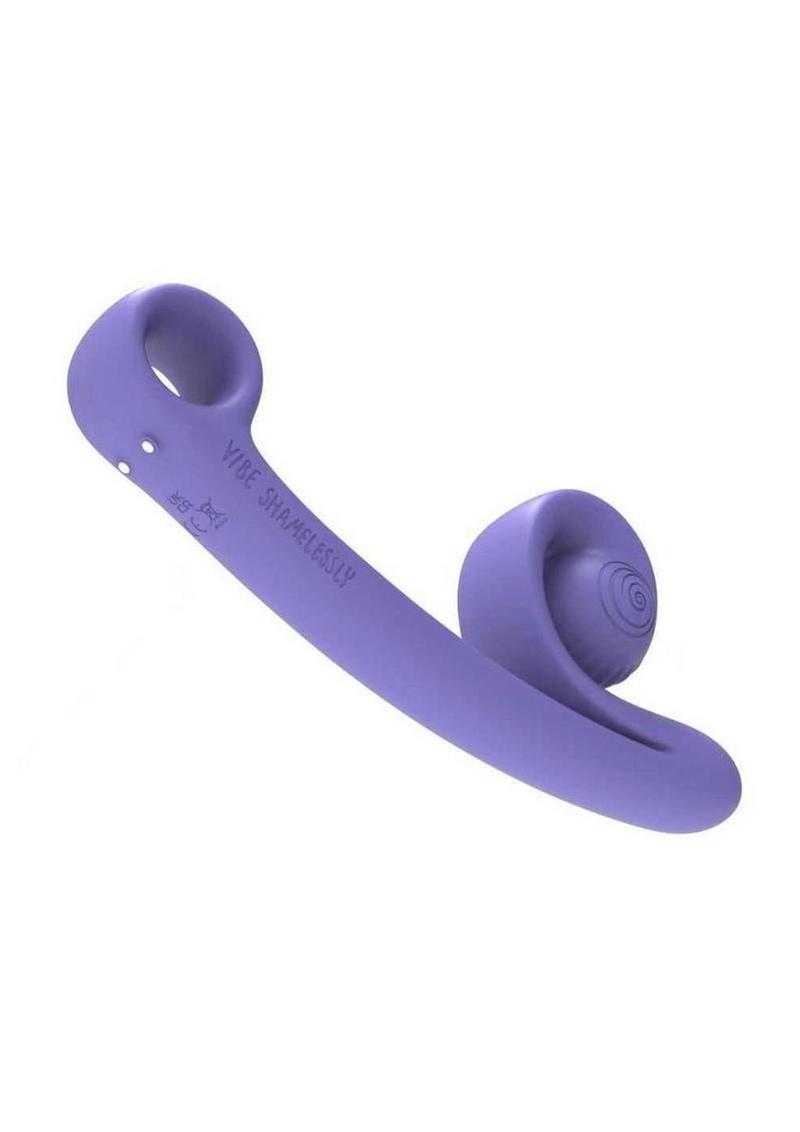 Svibe Snail Curve Rechargeable Silicone Vibrator with Clitoral Stimulator