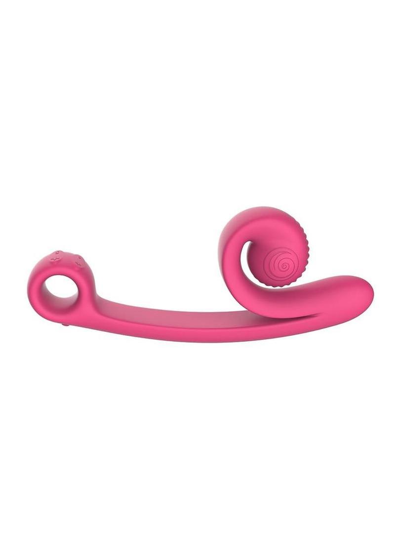 Svibe Snail Curve Rechargeable Silicone Vibrator with Clitoral Stimulator