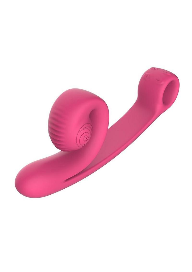 Svibe Snail Curve Rechargeable Silicone Vibrator with Clitoral Stimulator