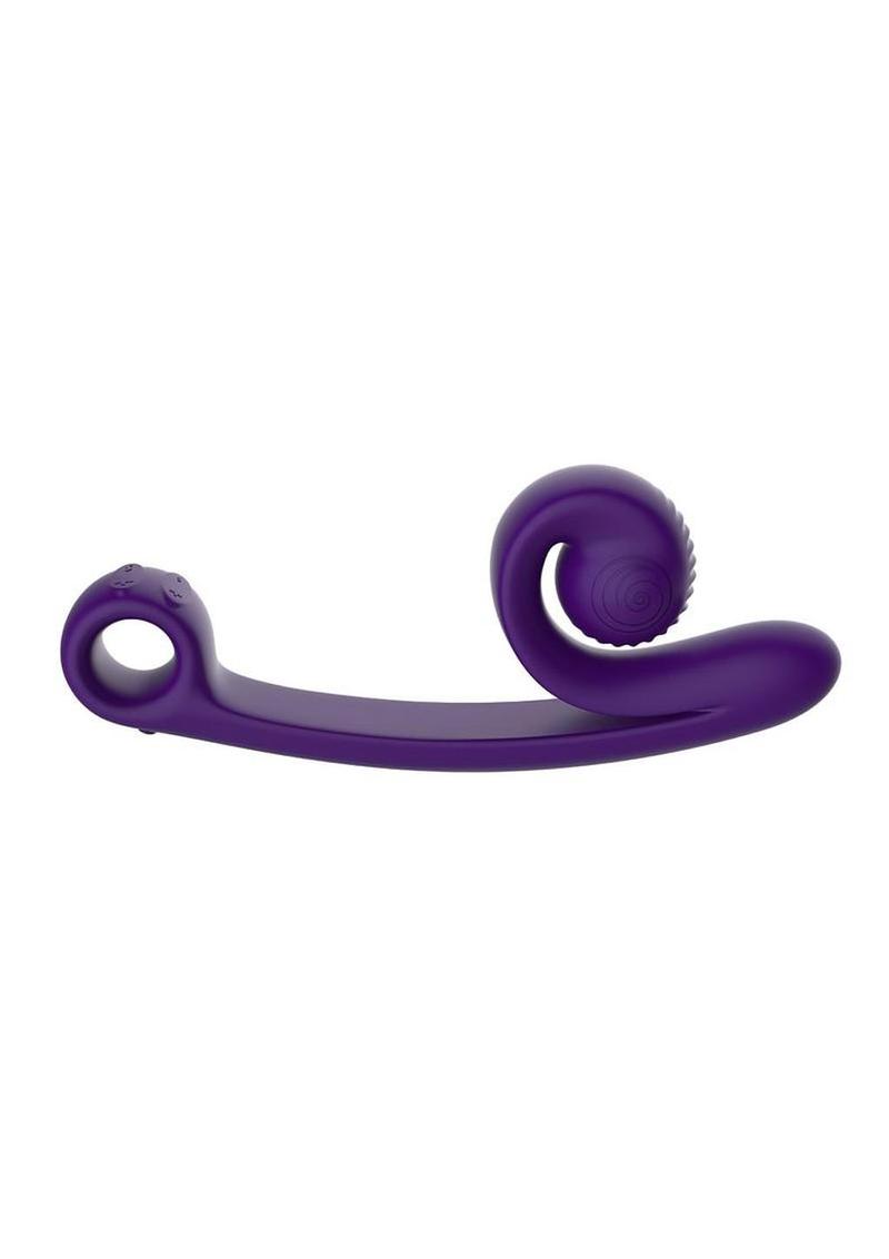 Svibe Snail Curve Rechargeable Silicone Vibrator with Clitoral Stimulator