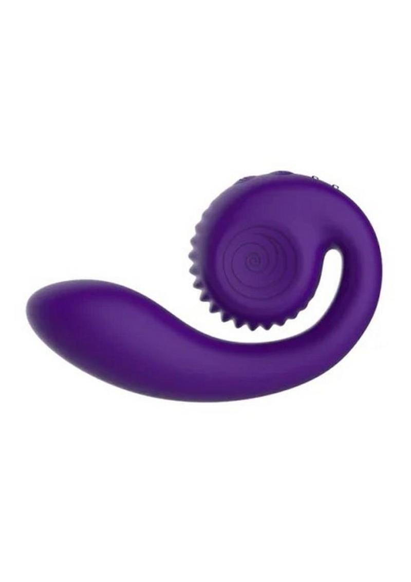 Svibe Snail Gizi Rechargeable Silicone Rabbit Vibrator - Purple