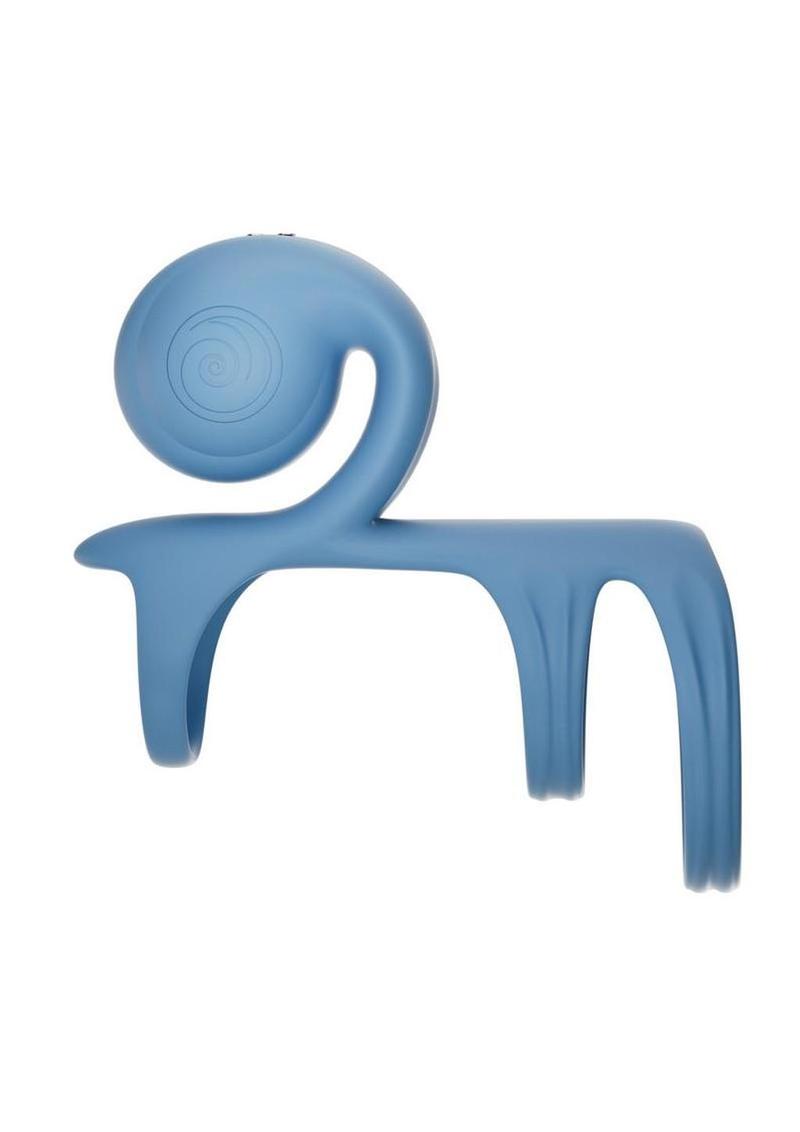 Svibe Snail Jovi Arc Rechargeable Silicone Couples Triple Ring with Remote - Blue Haze