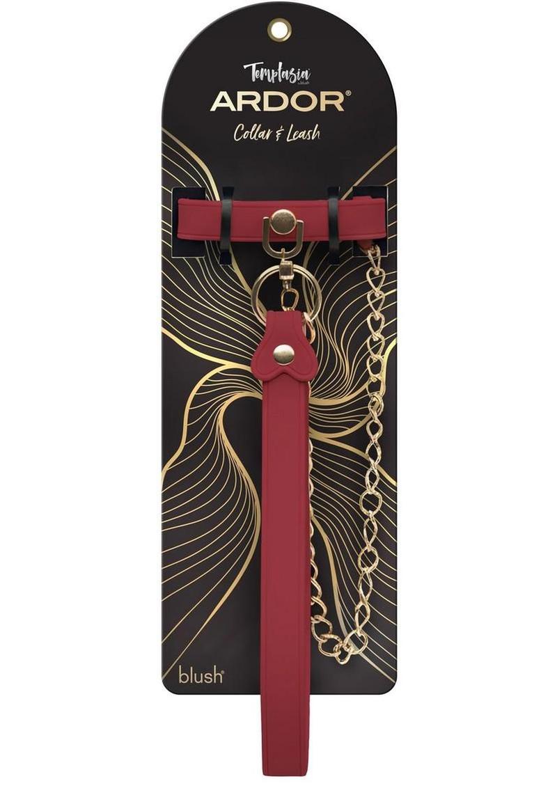 Temptasia Ardor Collar and Leash - Red
