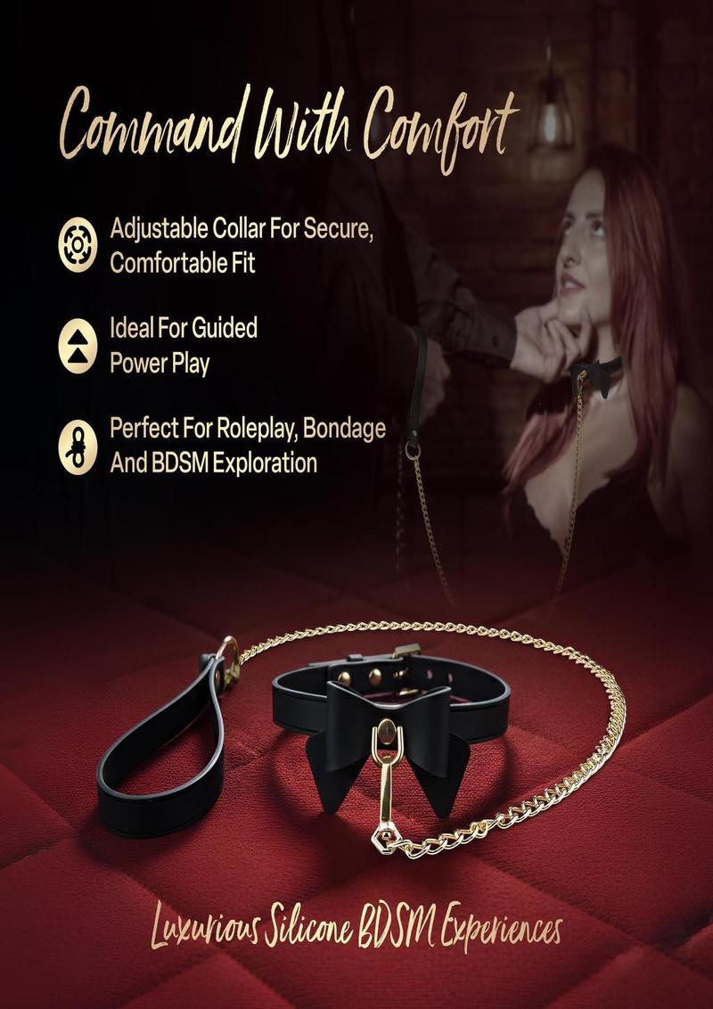 Temptasia Ardor Collar and Leash with Bow