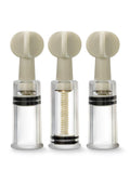Temptasia Clit and Nipple Twist Suckers - Clear - Set Of 3