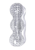The 9's - Clear Stroke Threeway Masturbator - Clear - 5.75in