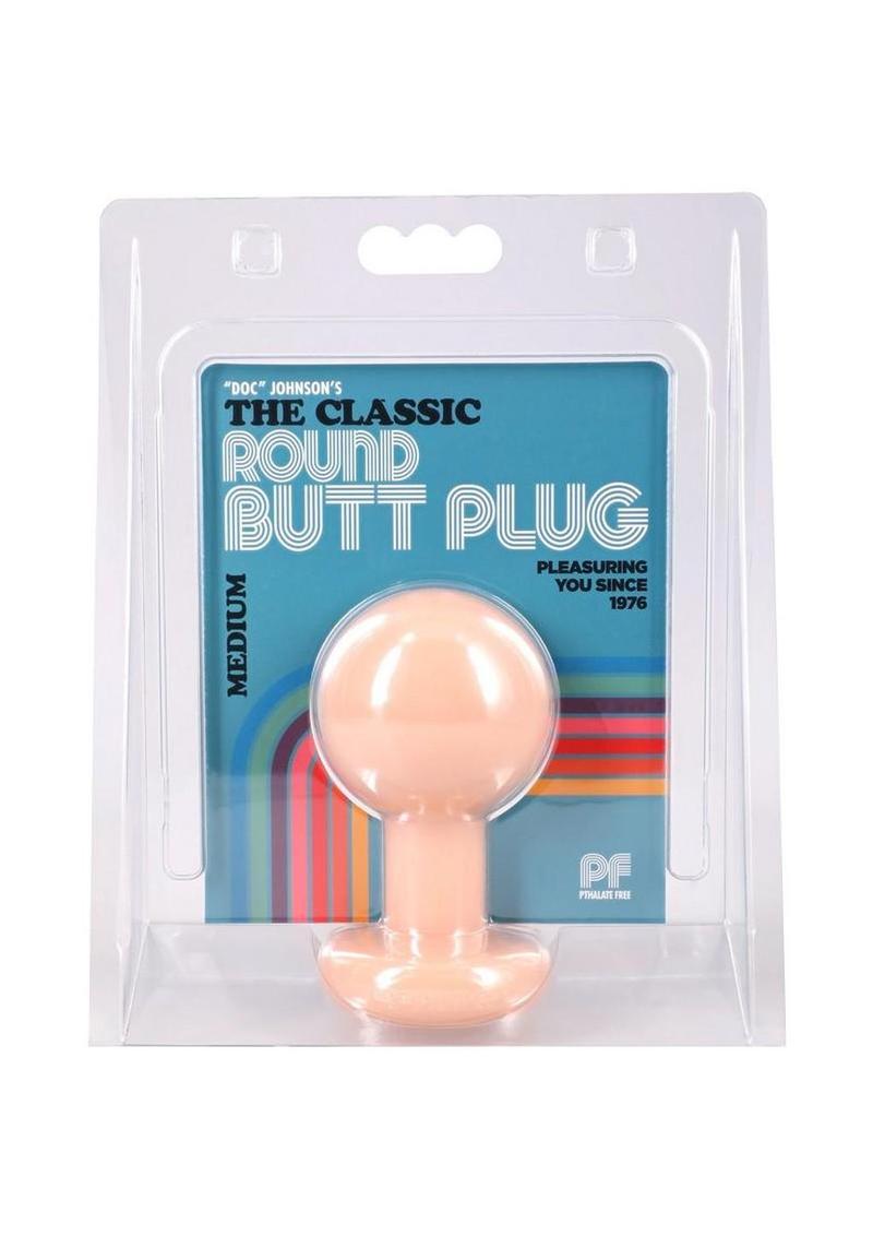 The Classic Round Butt Plug - Vanilla - Medium