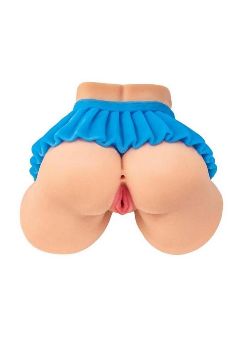 The Royal Sorority Girl Masturbator with Blue Skirt - Pussy and Ass