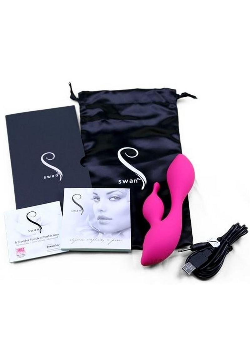The Swan Cygnet Rechargeable Silicone Dual Vibrator