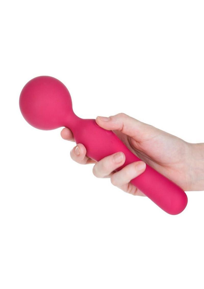 The Swan Sceptre Rechargeable Silicone Dual End Wand Massager