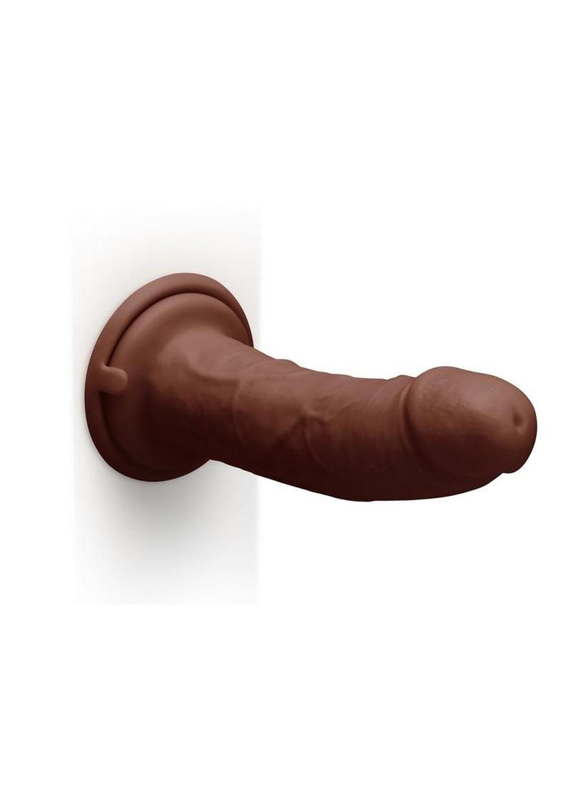 Together Realistic Dildo with Suction Base - Chocolate - 8.5in