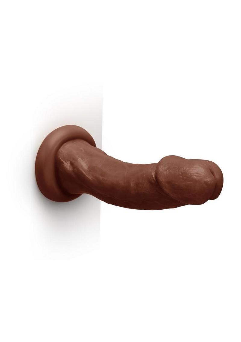 Together Realistic Dildo with Suction Base - Chocolate - 9in