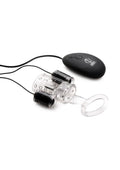 Trinity Men 20x Dual Cock Teaser with Cock and Ball Ring - Clear