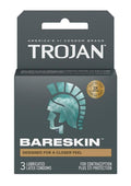 Trojan Bareskin Premium Lubricated Latex Condoms - 3-Pack