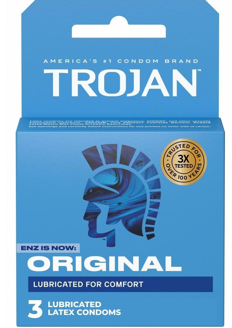 Trojan Condom Enz Lubricated - 3 Pack