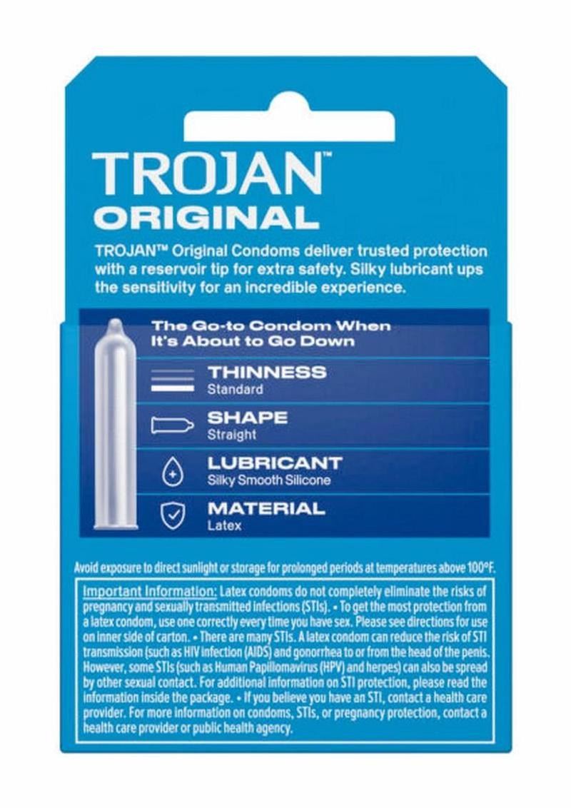Trojan Condom Enz Lubricated - 3 Pack