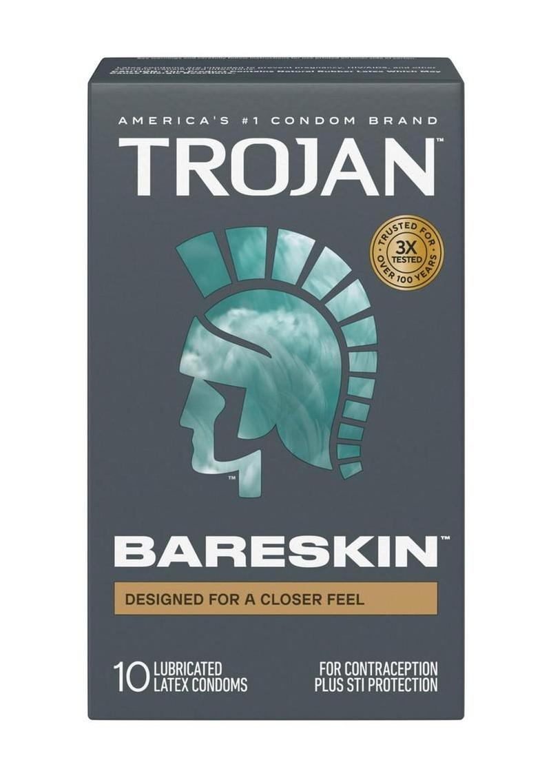Trojan Condom Sensitivity Bare Skin Lubricated - 10 Pack