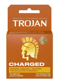 Trojan Intensified Charged Orgasmic Pleasure Condoms - 3pk