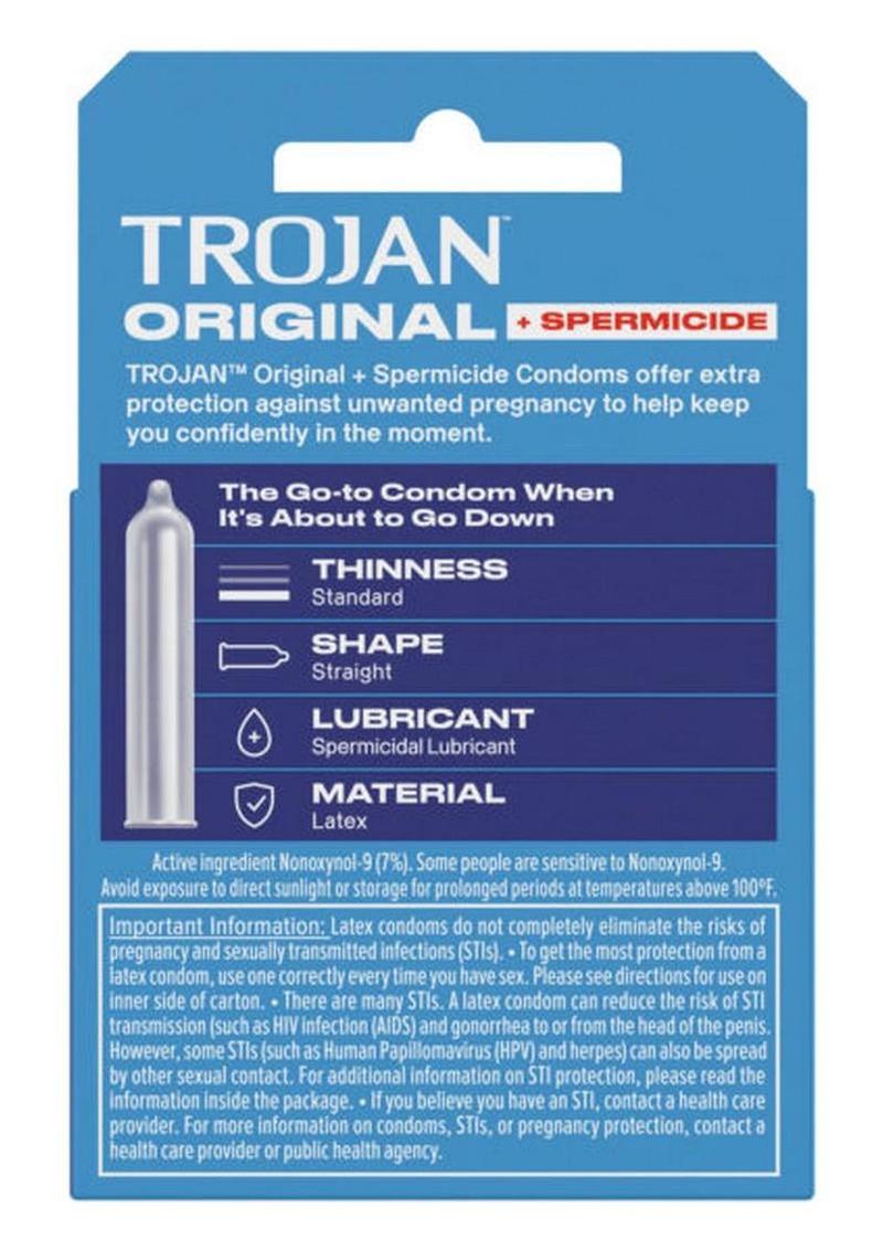 Trojan Enz Condom with Spermicidal Lubricant - 3 Pack