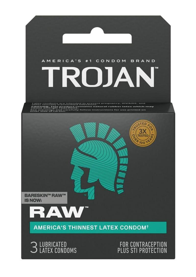 Trojan Bareskin Raw - 3pk