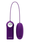 Vedo Ami Silicone Bullet Vibrator with Remote Control - Deep Purple/Purple