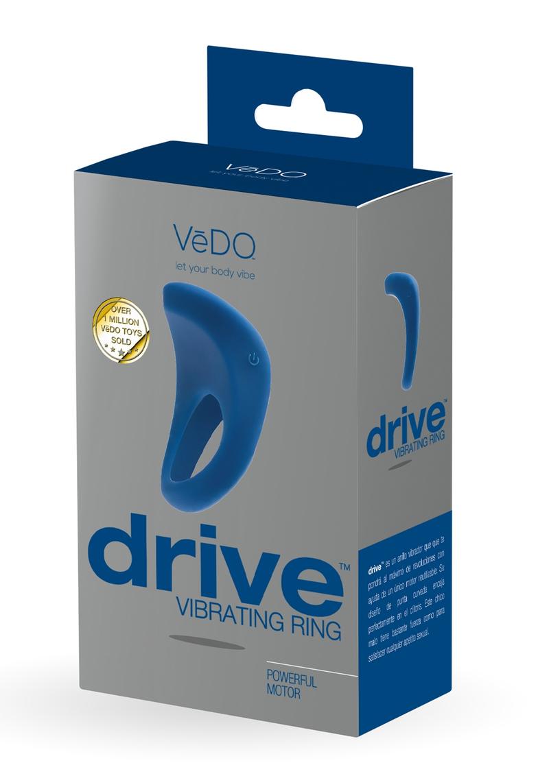Vedo Drive Vibrating Silicone Cock Ring - Midnight Madness