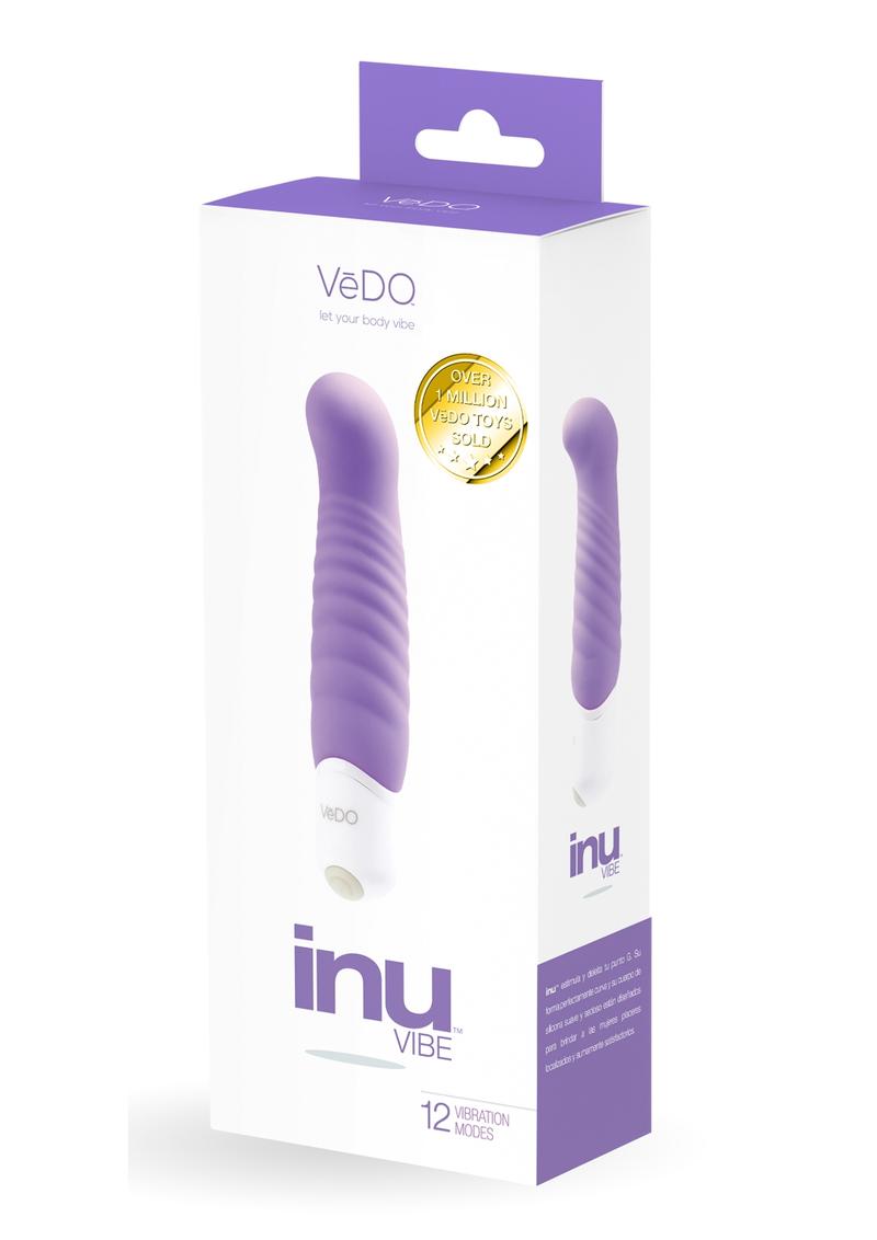 Vedo Inu Silicone Vibrator - Orgasmic Orchid - Purple