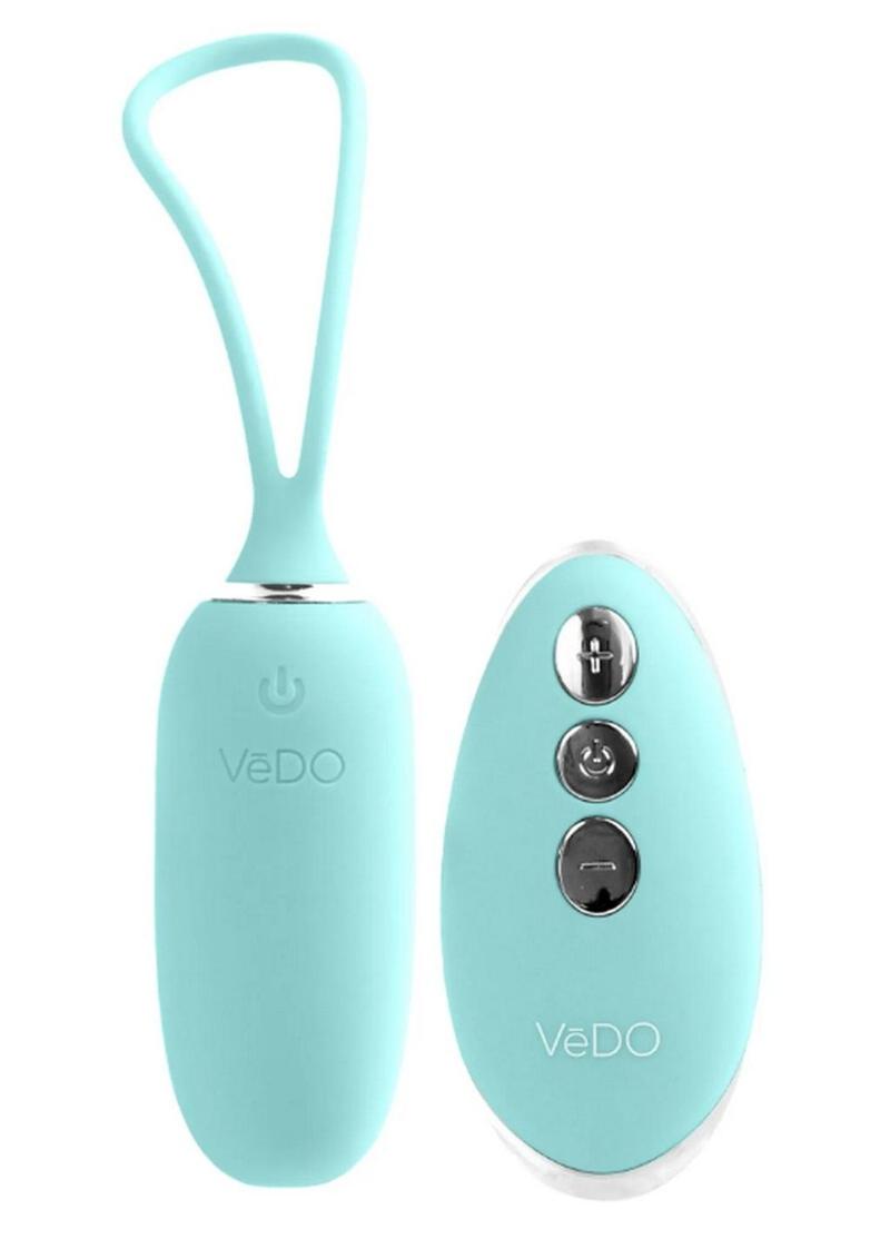 Vedo Kiwi Rechargeable Silicone Insertable Bullet Vibrator with Remote Control - Tease Me