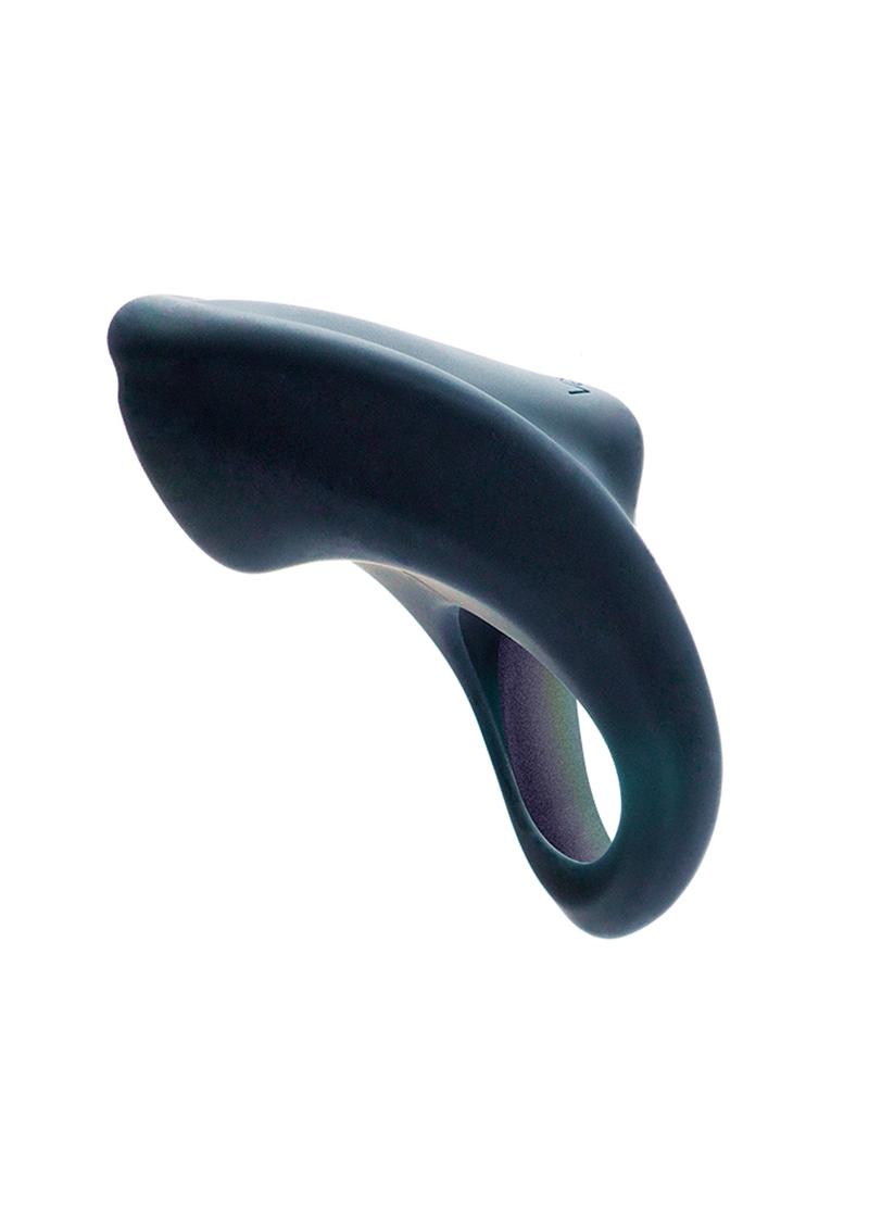 Vedo Overdrive Plus Rechargeable Vibrating Silicone Cock Ring - Just - Black