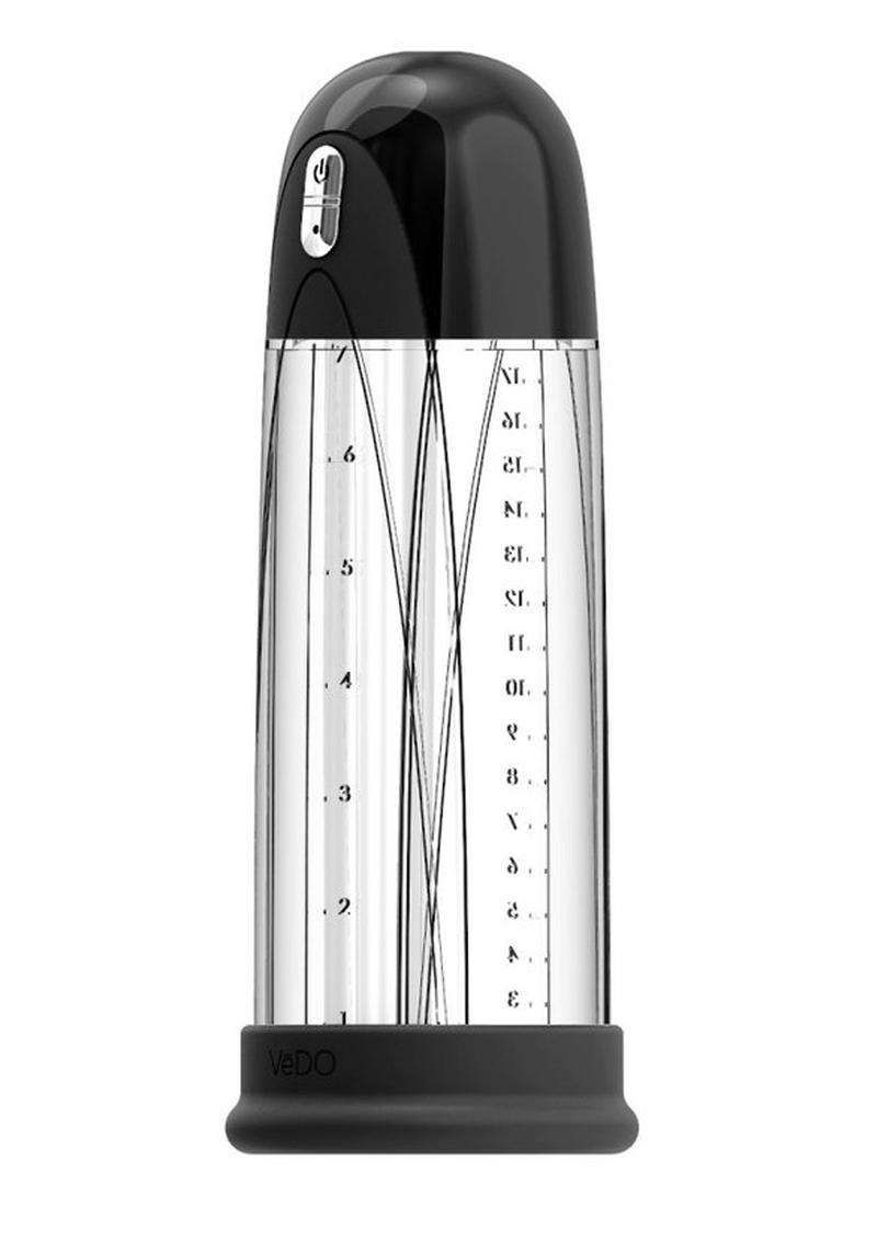 Vedo Pump Rechargeable Silicone Vacuum Penis Pump - Just - Black