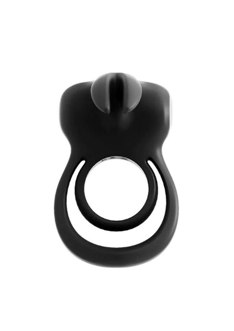 Vedo Thunder Bunny Rechargeable Silicone Dual Cock Ring - Just