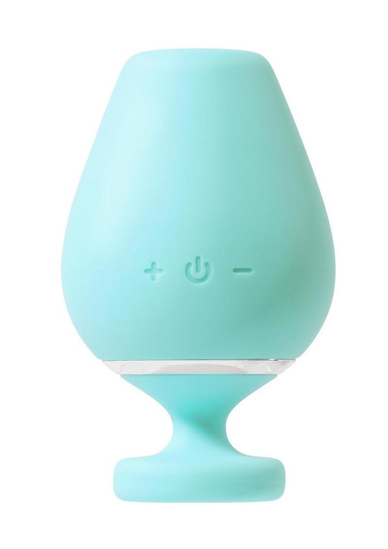 Vedo Vino Silicone Rechargeable Sonic Clitoral Vibrator - Blue/Turquoise