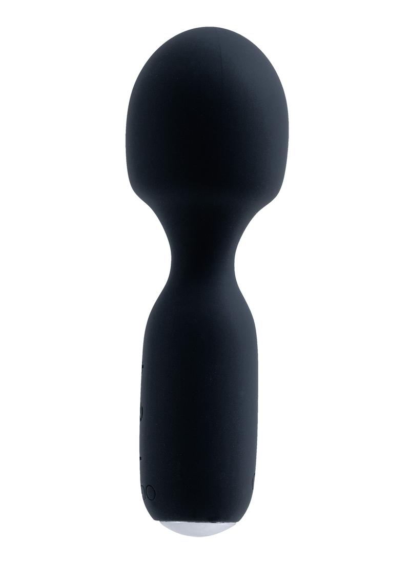 Vedo Wini Silicone Rechargeable Mini Wand Massager - Just - Black