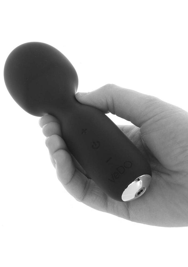 Vedo Wini Silicone Rechargeable Mini Wand Massager - Just