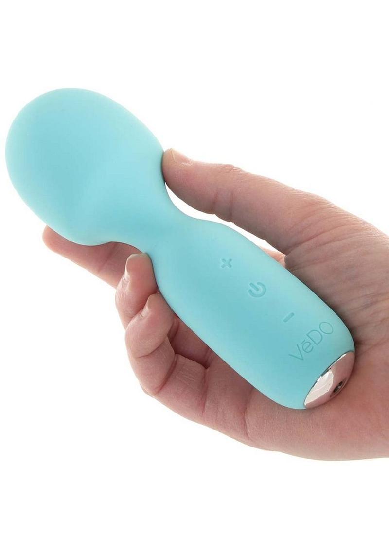 Vedo Wini Silicone Rechargeable Mini Wand Massager - Tease Me